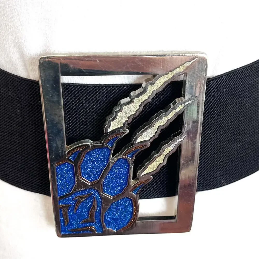 Vintage Bear Claw Statement Belt One Size Wide Chunky Fashion Oversized Stretchy